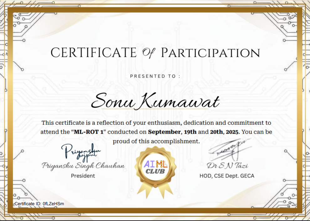 AI Certificate